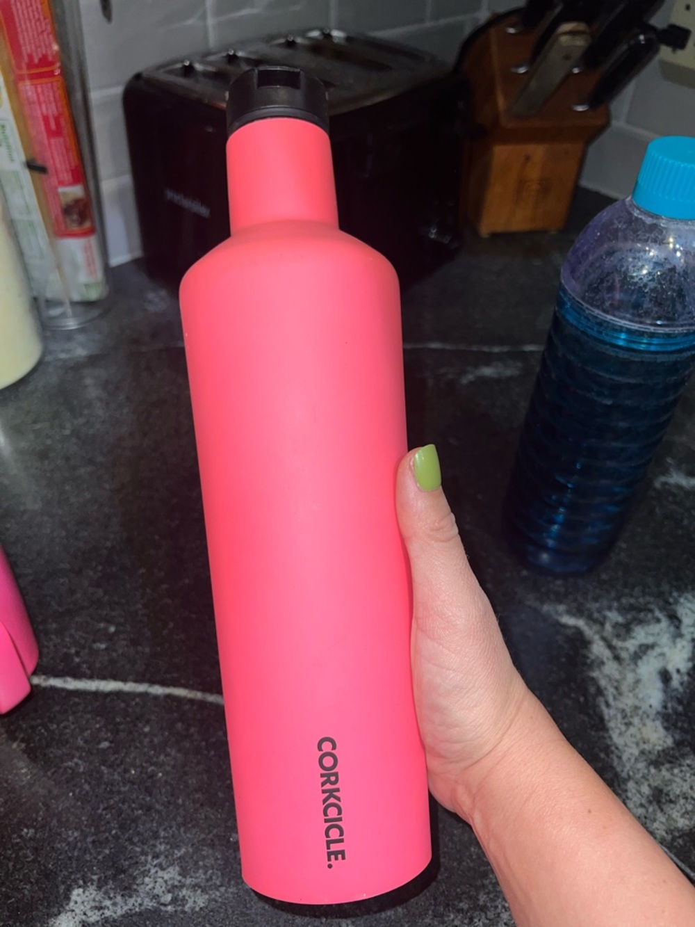 Corkcicle Coral Pink Insulated Bottle